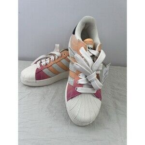 adidas Superstar XLG Pink Orange White Athletic Shoes IH2497 Men's Sz 7.5‎